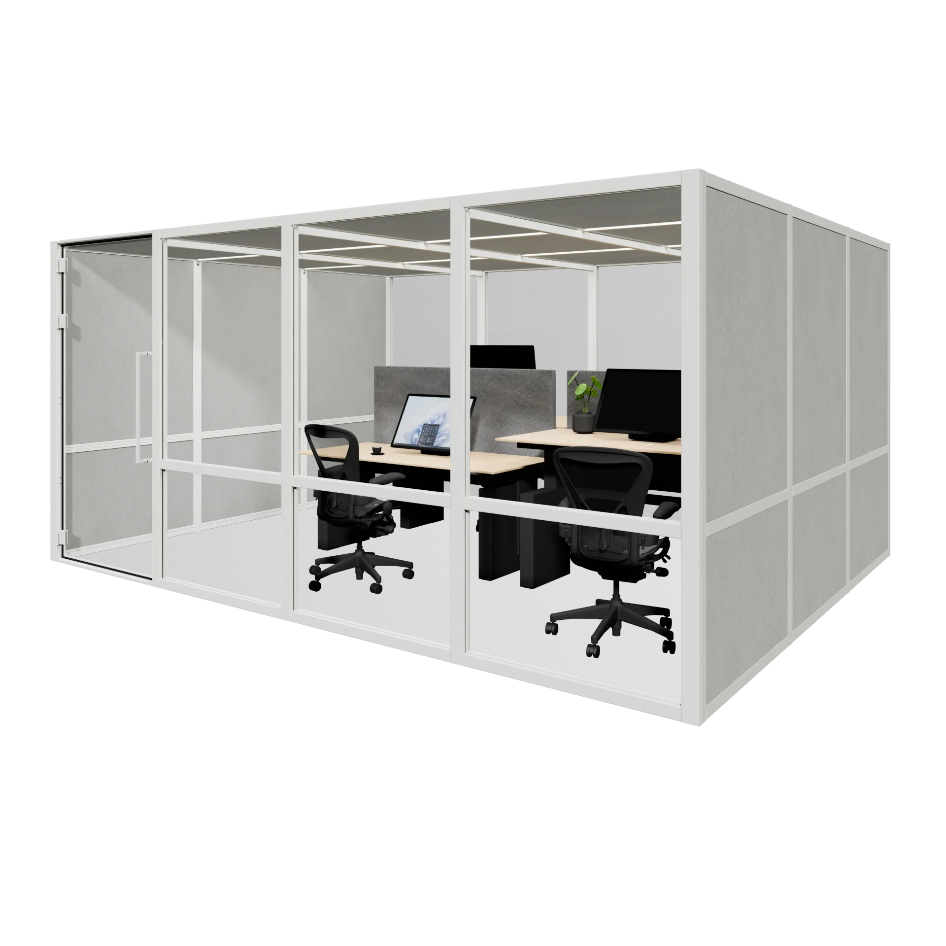 BOW Twelve, beidseitig geschlossen, weiß/anthrazit, Refurb-Version 1.0